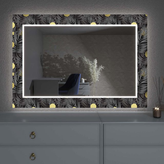 LED spiegel met decor D5